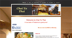 Desktop Screenshot of chaiyothai.co.uk