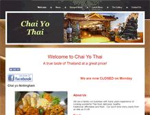 Tablet Screenshot of chaiyothai.co.uk